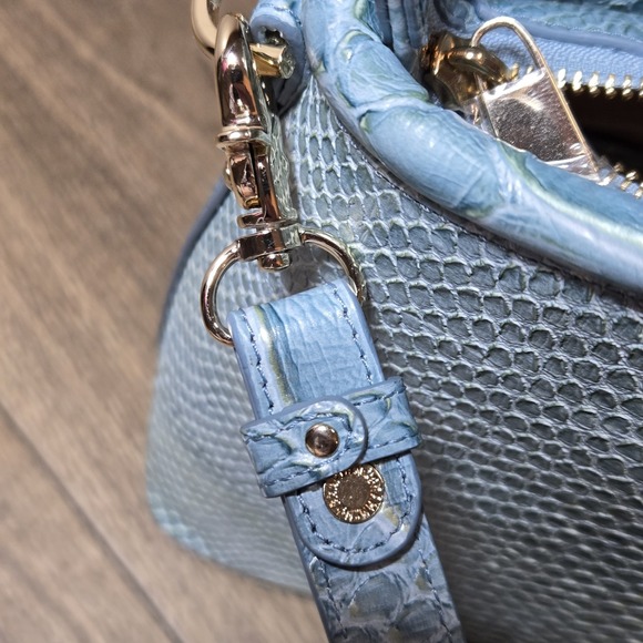 NWOT Brahmin Elaine Limeade Rivers Genuine Leather Satchel Bag $395 - Picture 12 of 16